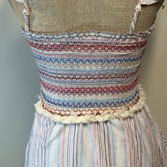 NWT Allison New York Smocked stripe Dress Sz XS - Picture 10 of 13